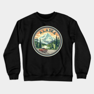 Alaska State USA Design Crewneck Sweatshirt